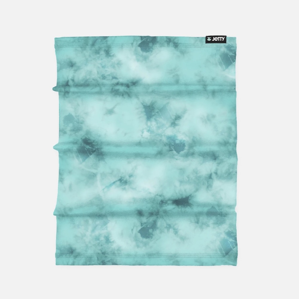 Jetty women’s turquoise marble neck gaiter mask